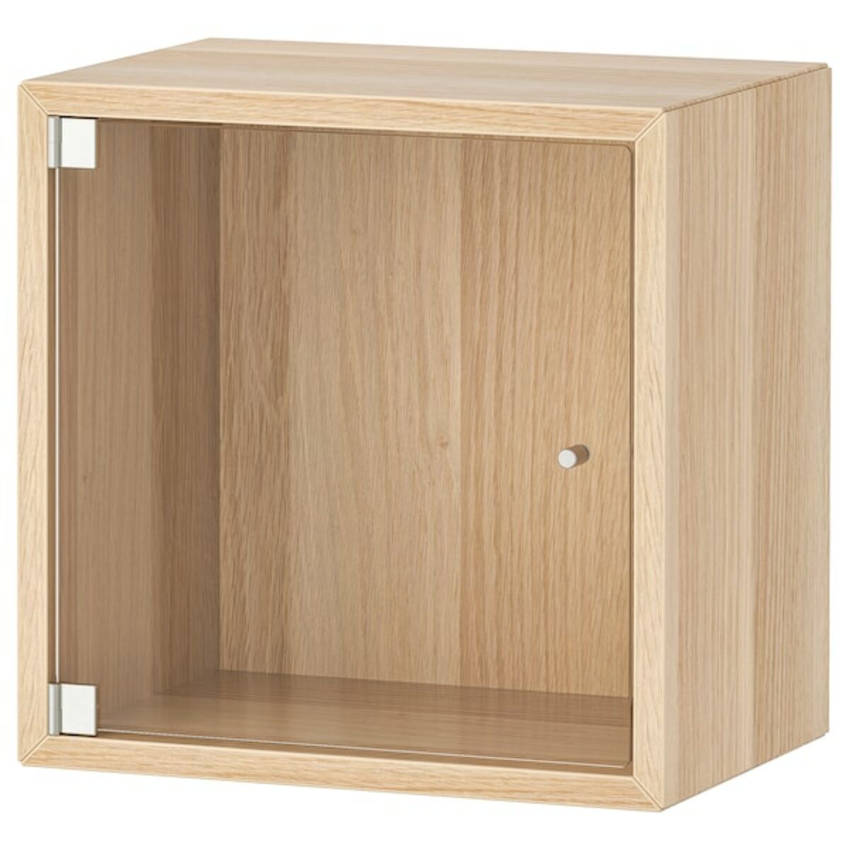 Bild 1 von EKET  Wandschrank mit Vitrinentür, Eicheneff wlas