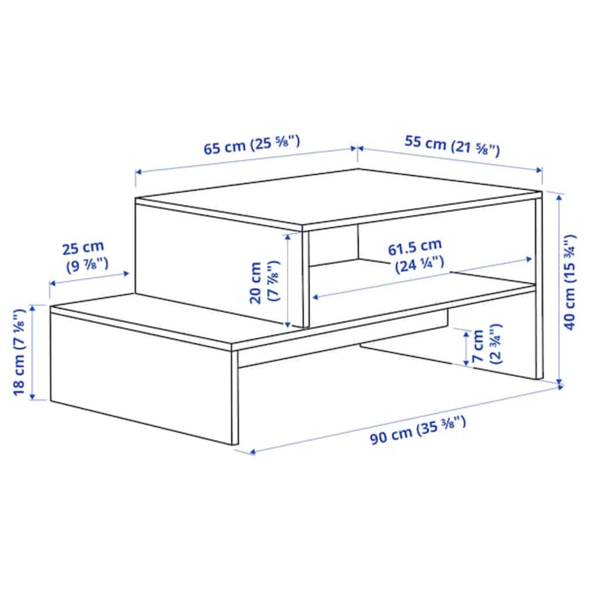 Bild 3 von HOLMERUD  Couchtisch, Eichenachbildung