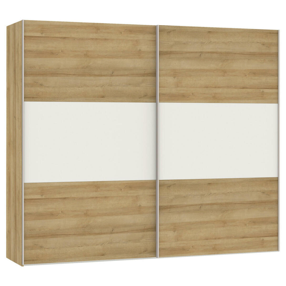 Bild 1 von Carryhome SCHWEBETÜRENSCHRANK Weiß, Eiche
