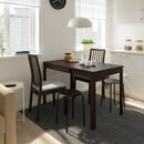 Bild 4 von EKEDALEN / EKEDALEN  Tisch und 2 Stühle, dunkelbraun/Orrsta hellgrau