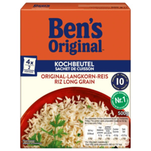 Ben's Original Reis lose, im Kochbeutel, Express Reis oder