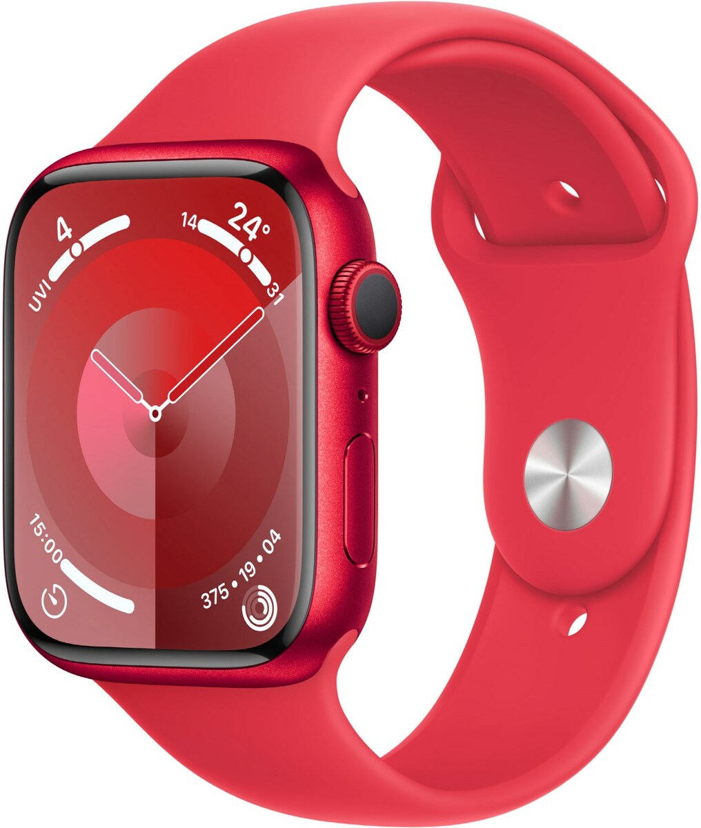 Bild 1 von Watch Series 9 (45mm) GPS Smartwatch Alu, Sportarmb. S/M (PRODUCT)RED rot/rot