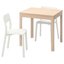 Bild 1 von EKEDALEN / JANINGE  Tisch und 2 Stühle, Birke/weiß