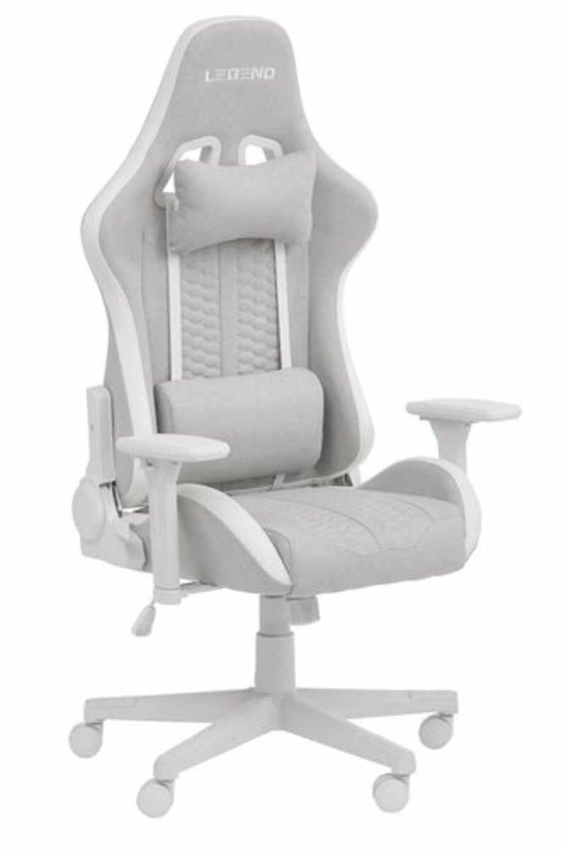 Bild 1 von Gamingstuhl NIBE weiß/beiger Stoff