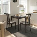 Bild 3 von EKEDALEN / EKEDALEN  Tisch und 2 Stühle, dunkelbraun/Orrsta hellgrau