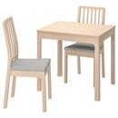 Bild 1 von EKEDALEN / EKEDALEN  Tisch und 2 Stühle, Birke/Orrsta hellgrau