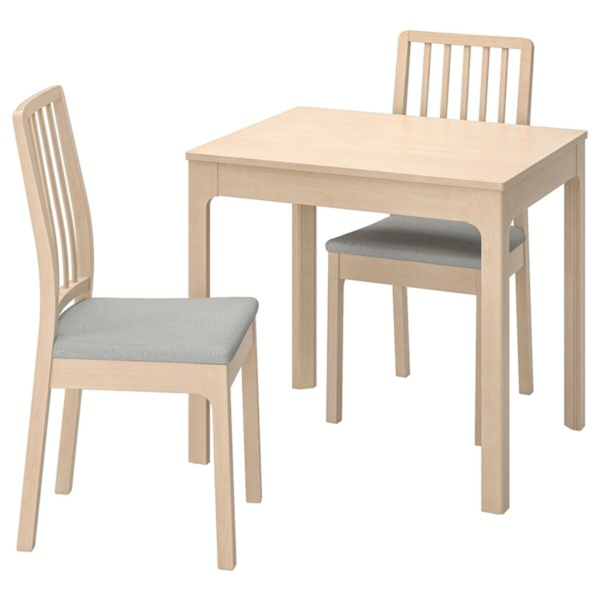 Bild 1 von EKEDALEN / EKEDALEN  Tisch und 2 Stühle, Birke/Orrsta hellgrau