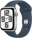 Bild 1 von Watch SE (44mm) GPS Smartwatch 2. Gen, Alu mit Sportarmband S/M silber/sturmblau