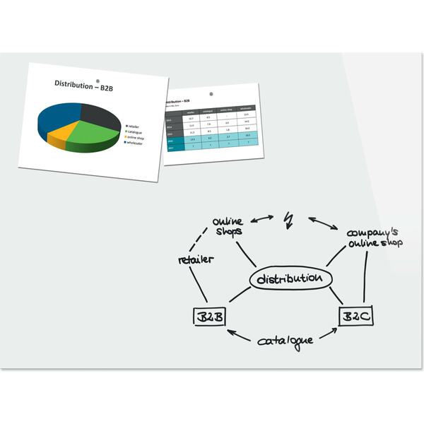 Bild 1 von Be!Board Glas Magnettafel Whiteboard reinweiß