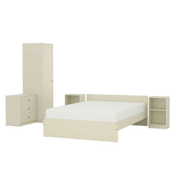Bild 1 von GURSKEN  Schlafzimmermöbel 5er-Set, hellbeige