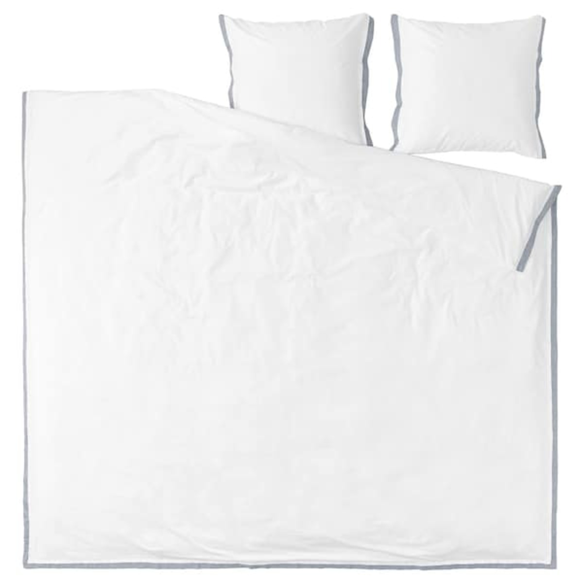 Bild 2 von TÅTELSMYGARE  Bettwäsche-Set, 3-teilig, weiß/blau