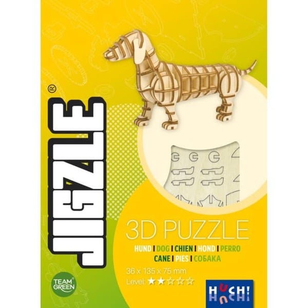 Bild 1 von JIGZLE 3D-Puzzle - Hund - 66 Teile