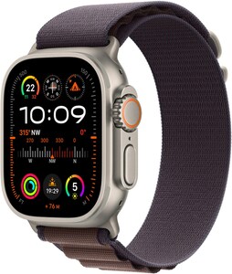 Watch Ultra 2 (49mm) GPS+4G Smartwatch Titan mit Alpine Loop Armband (S) titan/indigo