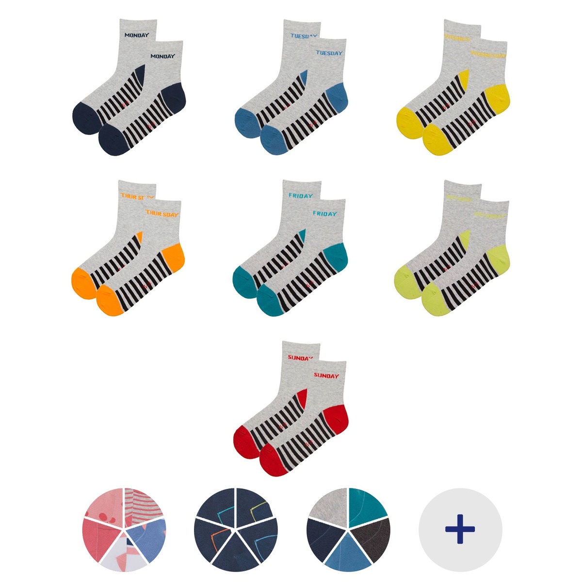 Bild 1 von LILY & DAN Kinder Motivsöckchen, 6 oder 7 Paar