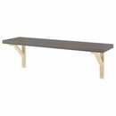 Bild 1 von BERGSHULT / SANDSHULT  Wandregal, dunkelgrau/Espe