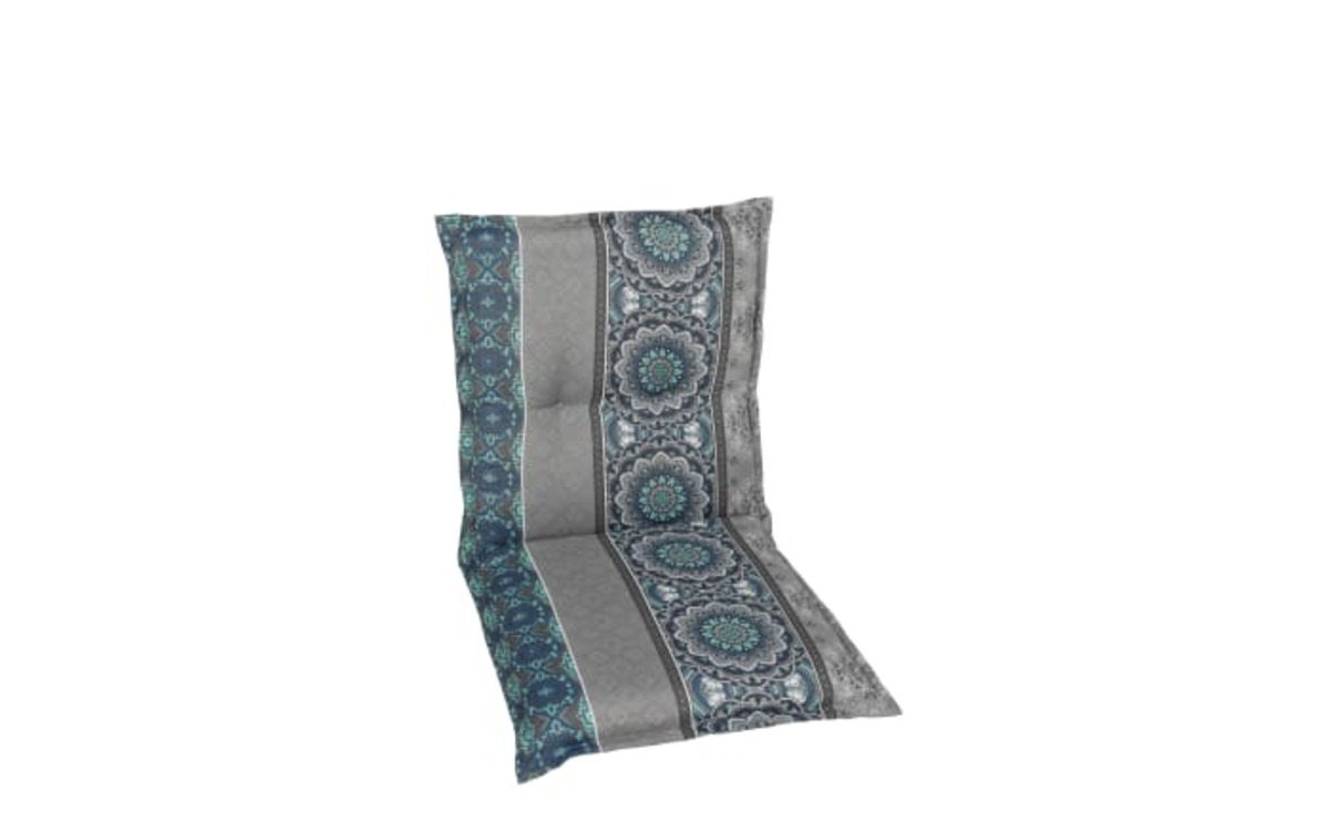 Bild 1 von Garten-Sesselauflage 20331-02 in türkis mit Muster, für Niederlehner