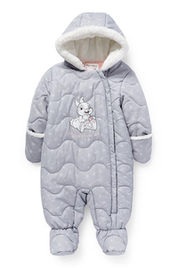 C&A Bambi-Baby-Schneeanzug mit Kapuze, Grau, Größe: 56