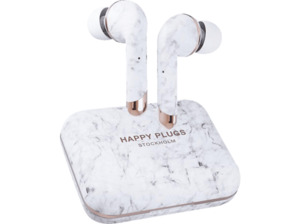 HAPPY PLUGS Air 1 Plus, In-ear Kopfhörer Bluetooth Weiß Marble
