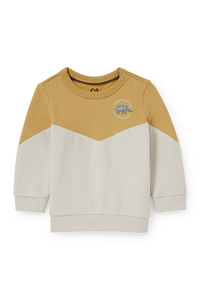 C&A Dino-Baby-Sweatshirt, Gelb, Größe: 68