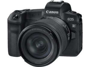CANON EOS R Kit Systemkamera mit Objektiv 24-105 mm, 8,01 cm Display Touchscreen, WLAN