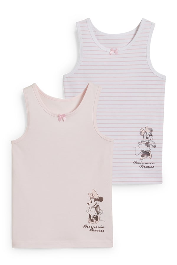 Bild 1 von C&A Multipack 2er-Minnie Maus-Singlet, Rosa, Größe: 98-104