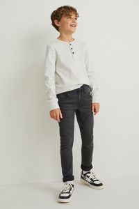 C&A Skinny Jeans-Jog Denim, Grau, Größe: 176