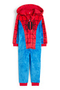 Bild 1 von C&A Spider-Man-Fleece-Jumpsuit mit Kapuze, Rot, Größe: 110