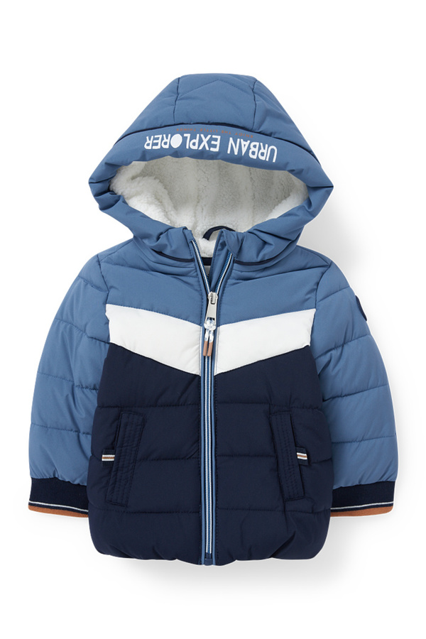 Bild 1 von C&A Baby-Steppjacke mit Kapuze, Blau, Größe: 68