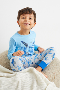 C&A Multipack 2er-Pyjama-4 teilig, Blau, Größe: 110