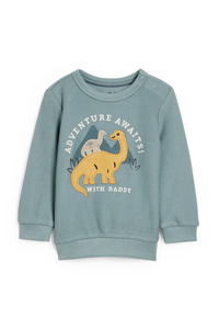 C&A Dino-Baby-Sweatshirt, Blau, Größe: 68