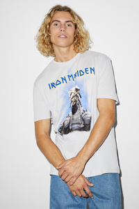 C&A T-Shirt-Iron Maiden, Beige, Größe: XS