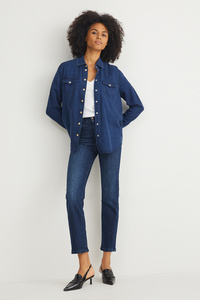 C&A Straight Jeans-High Waist, Blau, Größe: 44
