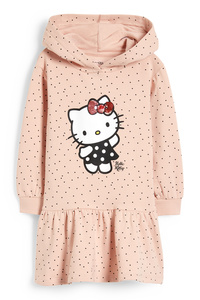 C&A Hello Kitty-Sweatkleid mit Kapuze, Rosa, Größe: 110
