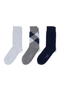 C&A Multipack 3er-Socken, Grau, Größe: 39-42