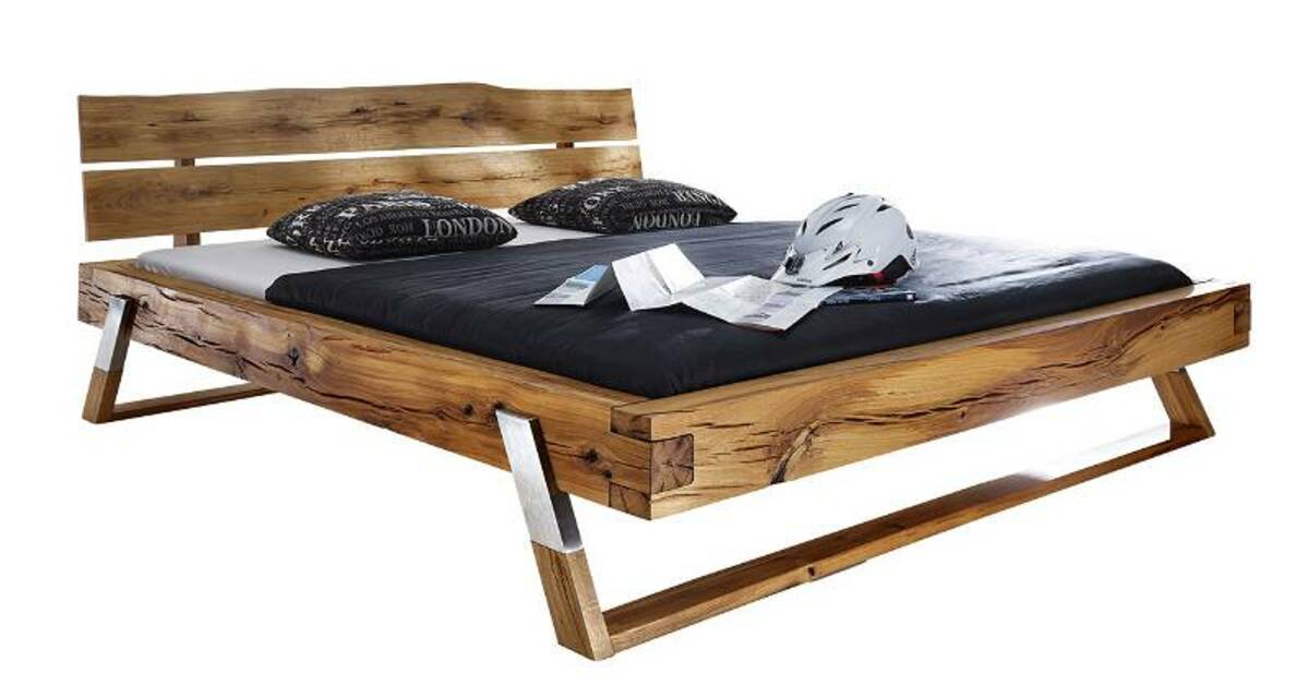 Bild 1 von Linea Natura Balkenbett GROOT, Massivholz