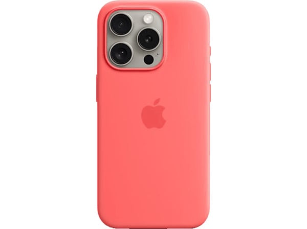 Bild 1 von APPLE Silikon Case mit MagSafe, Backcover, Apple, iPhone 15 Pro, Guave