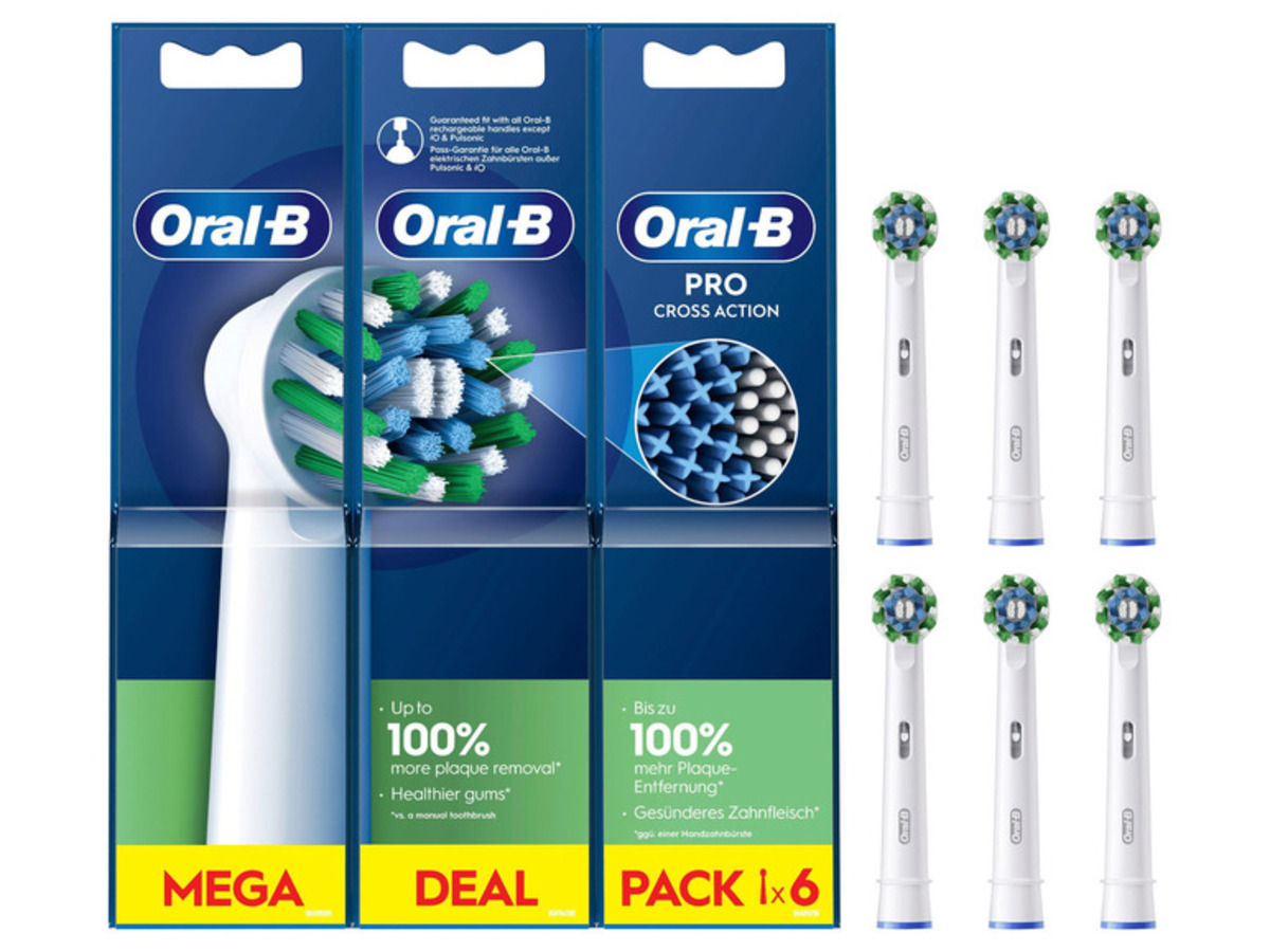 Bild 1 von Oral-B Pro CrossAction Aufsteckbürsten, 6 Stück