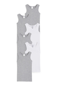 C&A Multipack 6er-Singlet, Weiß, Größe: 110-116