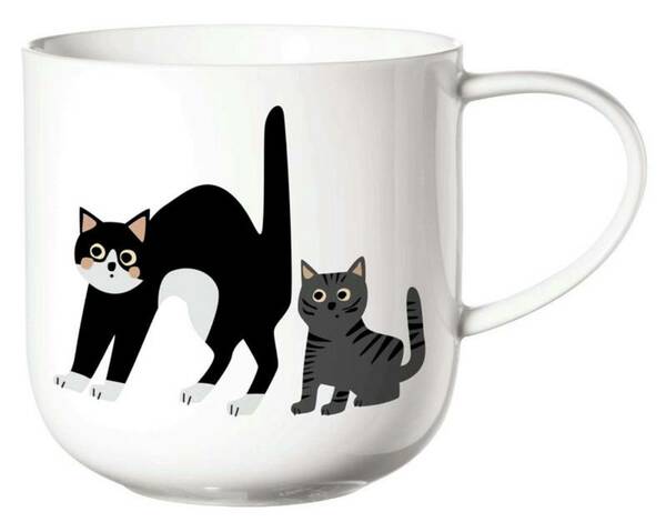 Bild 1 von ASA SELECTION Henkelbecher Surprised Cats, Bone China