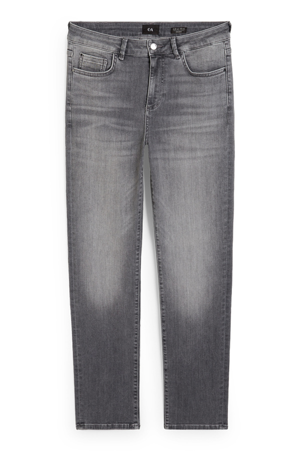 Bild 1 von C&A Straight Jeans-Mid Waist, Grau, Größe: 44