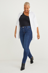 C&A Slim Jeans-High Waist-Shaping-Jeans-LYCRA®, Blau, Größe: 56