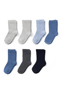 C&A Multipack 7er-Baby-Socken, Grau, Größe: 21-23