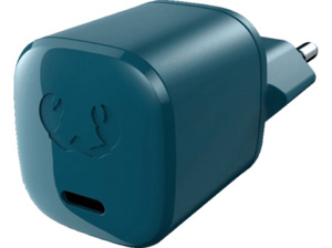 FRESH N REBEL USB-C MINI CHARGER 18W + Apple Lightning Kabel Ladeadapter universal, Petrol Blue