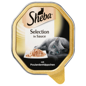 Sheba Katzenfutter Selection in Sauce mit Poulardenhäppchen 85g