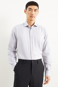 C&A Hemd-Regular Fit-Cutaway-bügelleicht, Grau, Größe: M