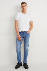 C&A Tapered Jeans, Blau, Größe: W28 L32
