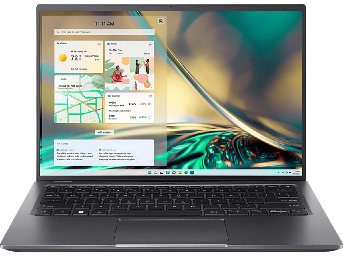 Bild 1 von ACER Swift SFX14-51G-57Z1, Notebook mit 14 Zoll Display, Intel® Core™ i5 Prozessor, 8 GB RAM, 512 SSD, NVIDIA GeForce RTX 3050, Grau