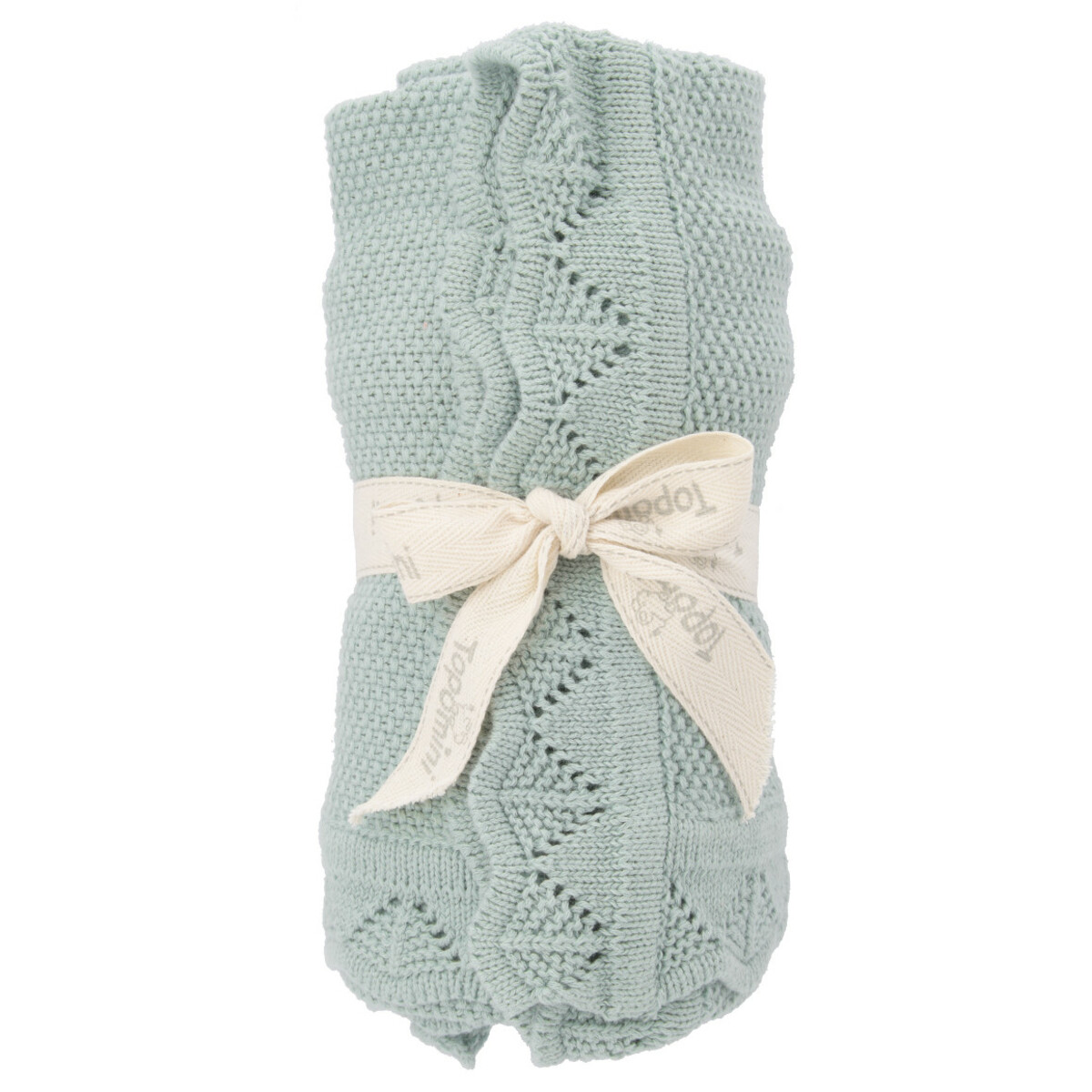 Bild 1 von Strickdecke mit gewellten Abschlüssen