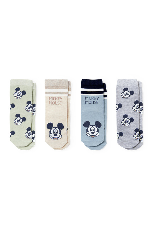 Bild 1 von C&A Multipack 4er-Micky Maus-Baby-Socken mit Motiv, Grün, Größe: 21-23