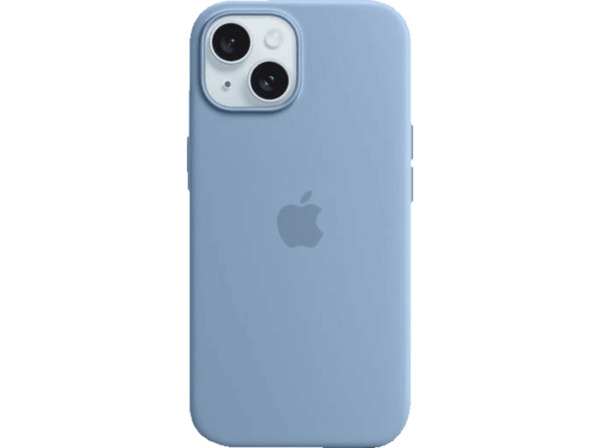 Bild 1 von APPLE Silikon Case mit MagSafe, Backcover, Apple, iPhone 15, Winterblau